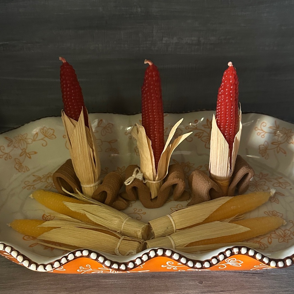 Decorative Corn Candle Set